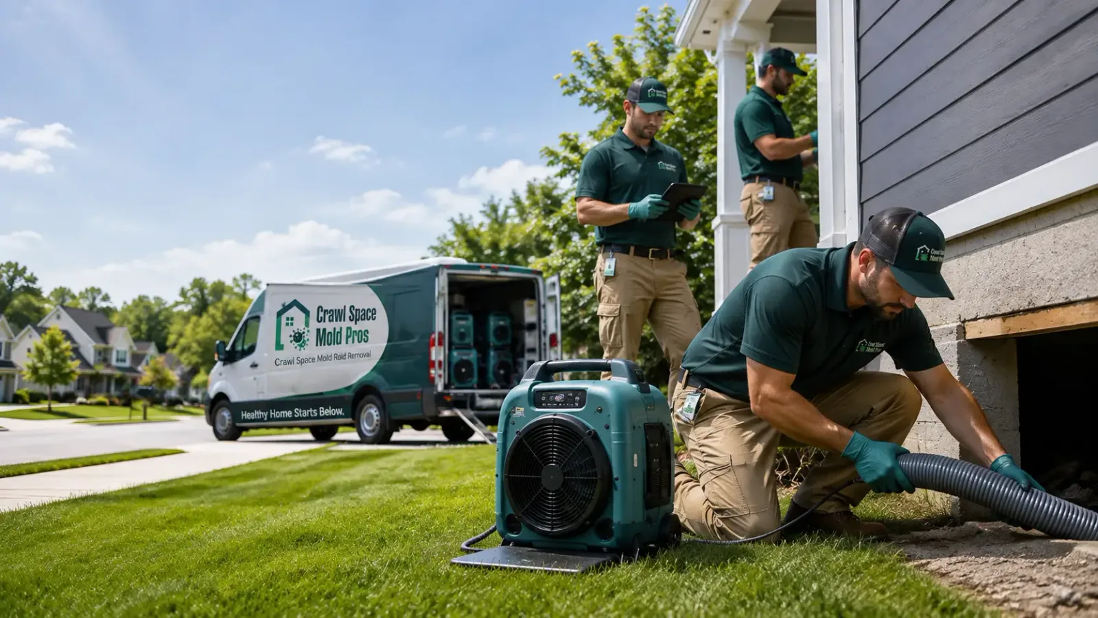 Crawl Space Mold Removal in Bridgeport, NE